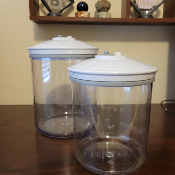 FoodSaver Canister Container Set 80 Oz And 50 Oz, Preowned - Picture 1 of 7